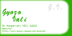 gyozo vali business card