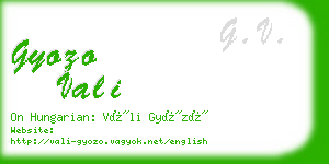 gyozo vali business card